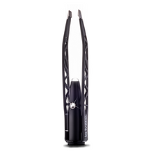 Load image into Gallery viewer, La-Tweeze Pro Illuminating Tweezers Black with Diamond Dust Tips