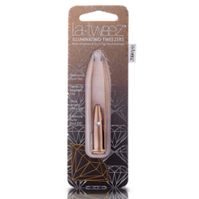 Load image into Gallery viewer, La-Tweez Pro Illuminating Tweezers Golden with Diamond Dust Tips